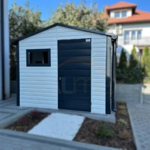 Zahradní domek 3x2 m RAL 9010 Bílá / RAL 7016 Antracit | Filc a Okapy | Zesílená konstrukce