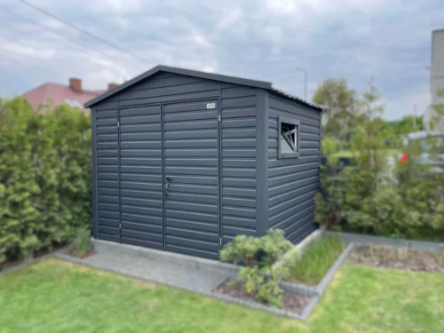 Moderní zahradní domek 3,5x2 m BTX 7016 Antracit Mat | Okno | Zesílená konstrukce