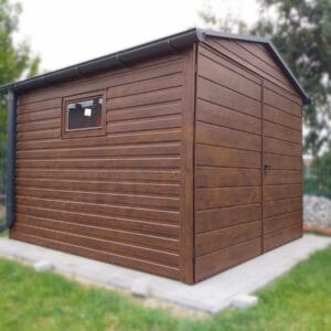 Zahradní domek 3x3 m Ořech | Vrata vpředu 3m | Sedlová střecha | Zesílená konstrukce