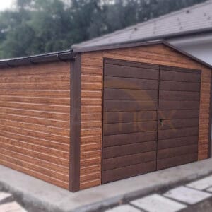 Zahradní domek 4x2,5 m Zlatý dub / Ořech | Široké dveře 3m | Zesílená konstrukce