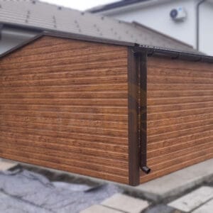Zahradní domek 4x2,5 m Zlatý dub / Ořech | Široké dveře 3m | Zesílená konstrukce