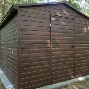 Zahradní domek 3x4 m Ořech dekor dřeva | Okapy | Zesílená konstrukce
