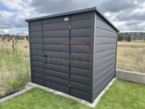 Moderní zahradní domek 2,3x2,3 m BTX 7016 Antracit Mat | Široký panel | Zesílená konstrukce