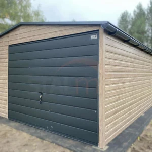 GD140-1 Plechová garáž 4,5x5,5m Winchester / BTX 7016 Antracit Mat | Výklopná vrata | Zesílená konstrukce