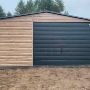 GD140-2 Plechová garáž 4,5x5,5m Winchester / BTX 7016 Antracit Mat | Výklopná vrata | Zesílená konstrukce