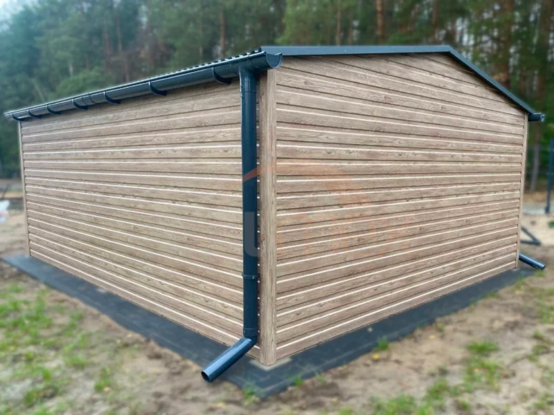 GD140-4 Plechová garáž 4,5x5,5m Winchester / BTX 7016 Antracit Mat | Výklopná vrata | Zesílená konstrukce