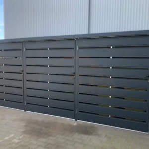 Modulární přístřešek na popelnice 3-místný 3x BOX 1 (3x 1100l) RAL 7016 Antracit Lamely