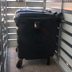 Modulární přístřešek na popelnice 3-místný 3x BOX 1 (3x 1100l) RAL 7016 Antracit Lamely
