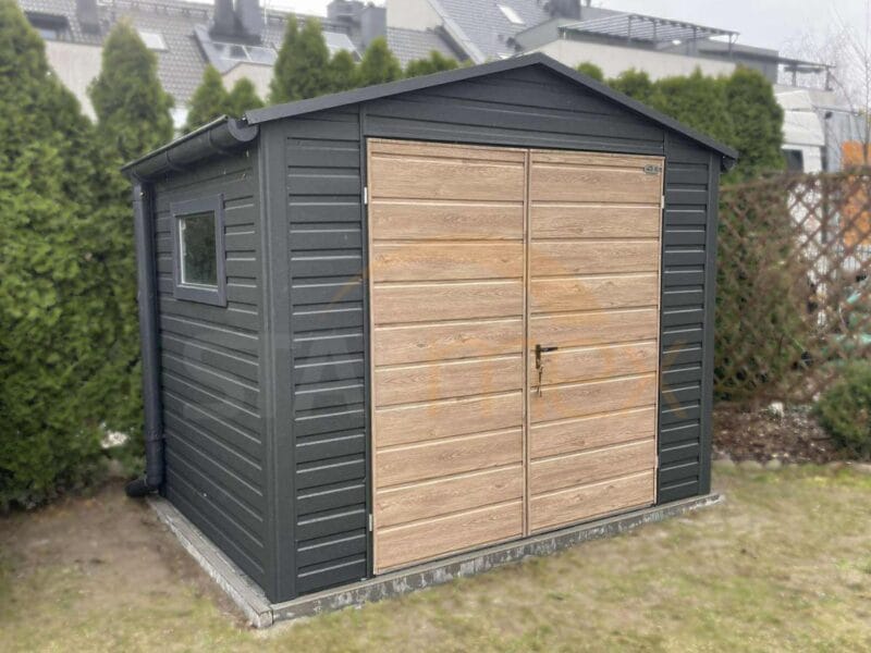 Zahradní domek 3×2 m BTX 7016 Antracit Mat | Okapy a Okno | Zesílená konstrukce