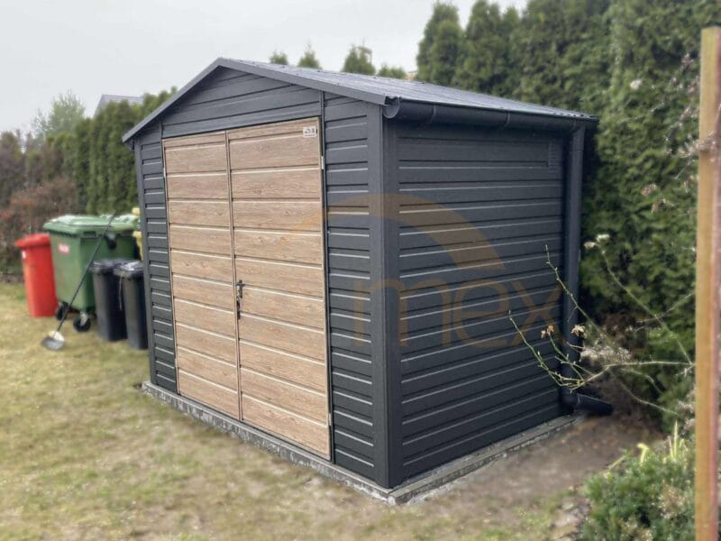 Zahradní domek 3×2 m BTX 7016 Antracit Mat | Okapy a Okno | Zesílená konstrukce
