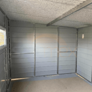 Zahradní domek 4×2,80 m BTX 7016 Antracit Mat | Okno a Okapy | Filc | Zesílená konstrukce